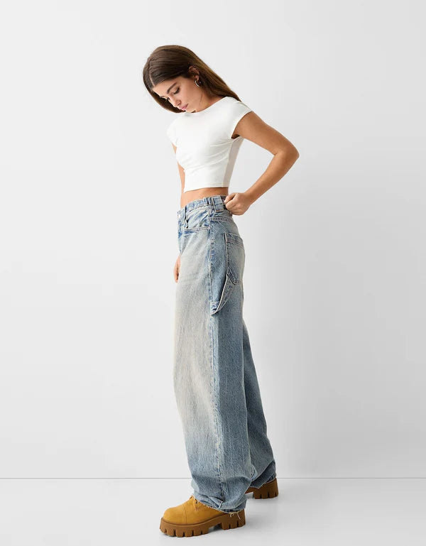 Balloon fit baggy jeans