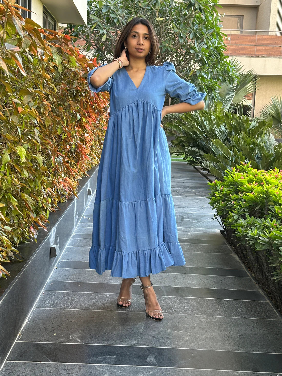 Denim MIDI Dress