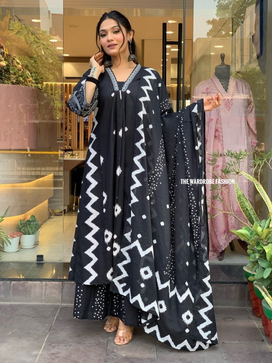 Black Zigzag Dress
