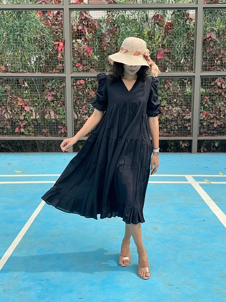 Blackberry Fairytale MIDI Dress