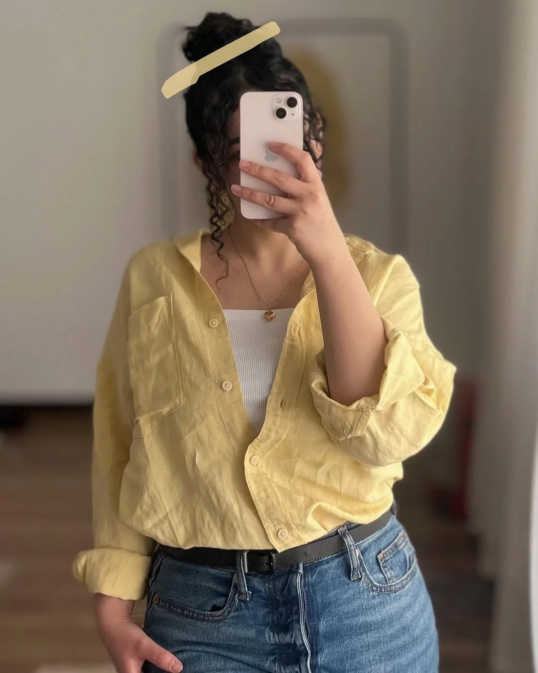 Yellow Luxury Cotton Shirt