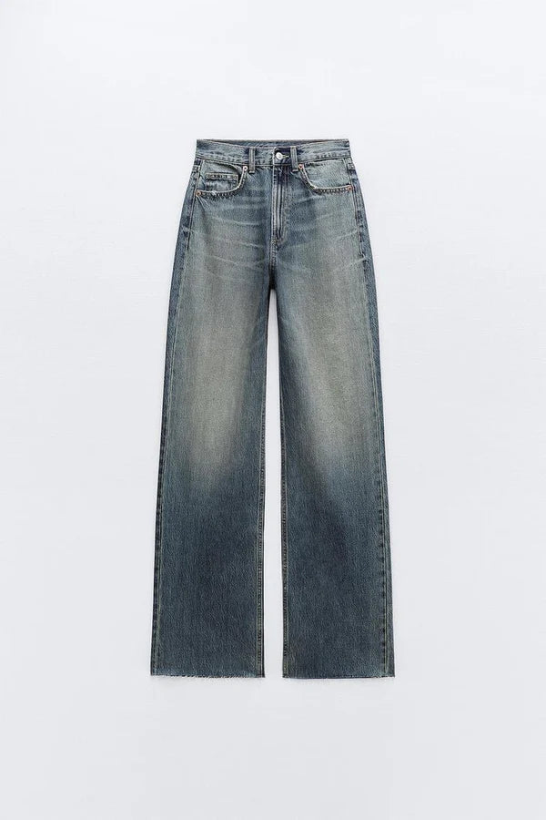 Wide High Ankle Jeans