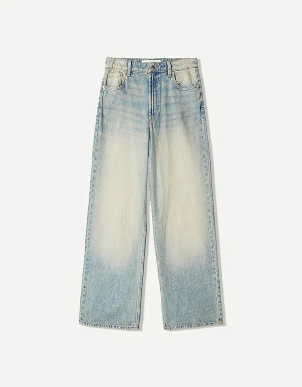 The Catty Vintage Unisex Baggy Jeans (Light Grey)