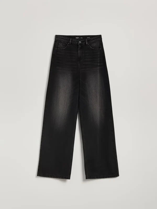 black wash wide leg Jeans