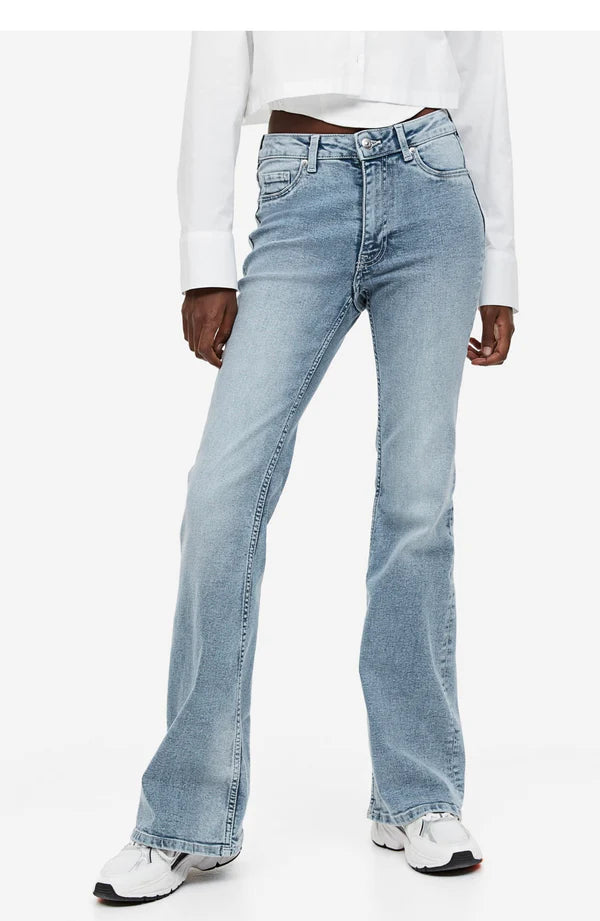 Lightblue flare High Jeans