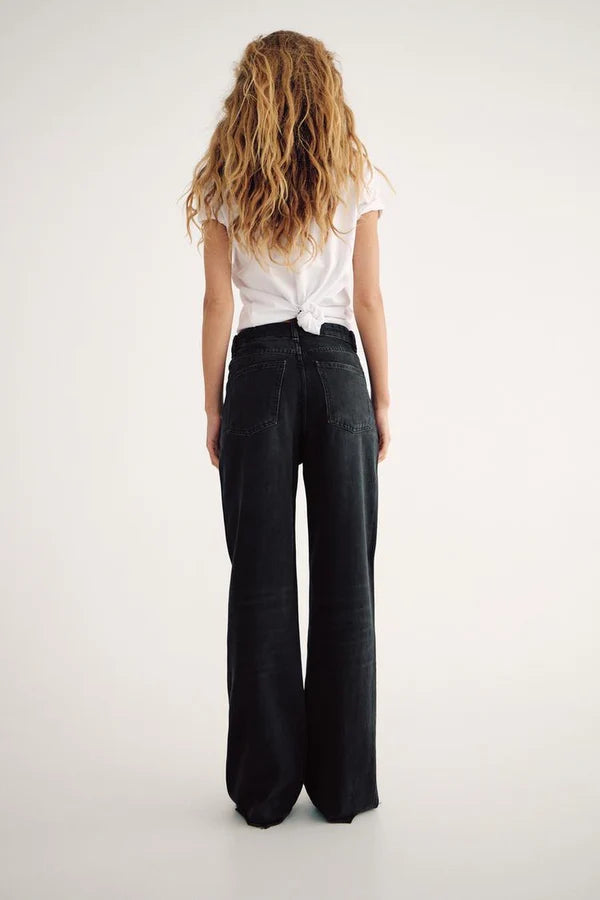 Coal Black High-Rise Denim