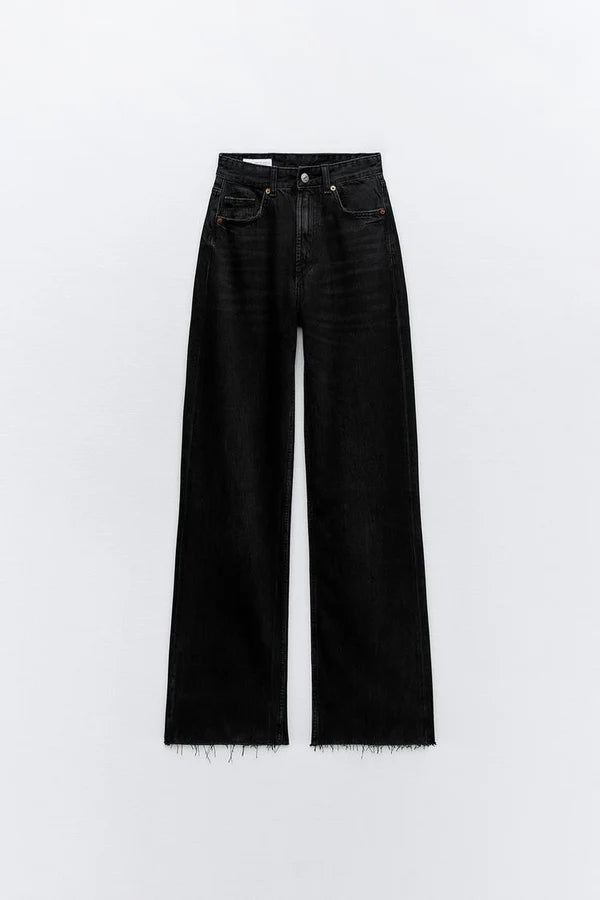 Coal Black High-Rise Denim