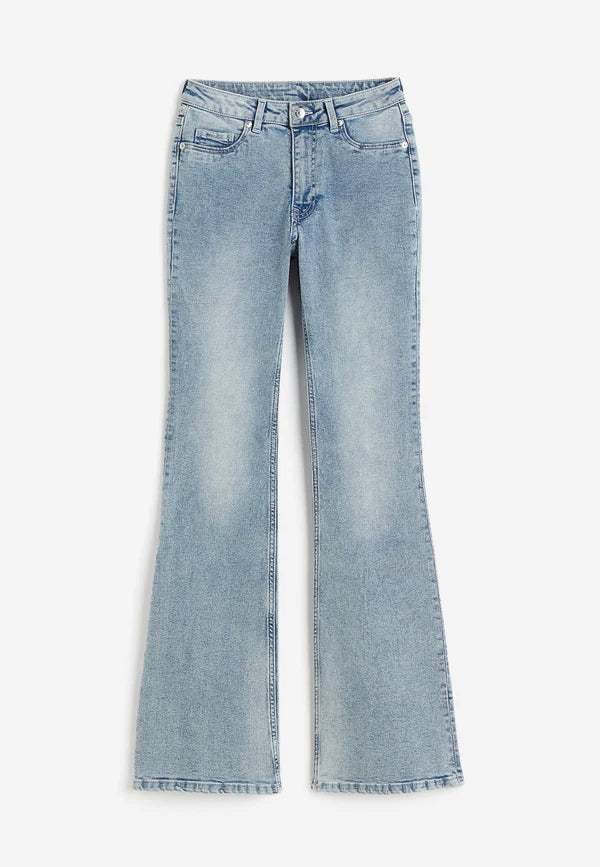 Lightblue flare High Jeans