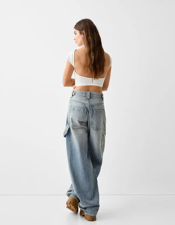 Balloon fit baggy jeans