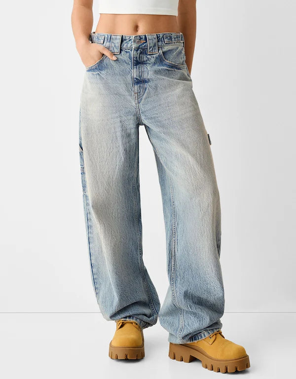 Balloon fit baggy jeans