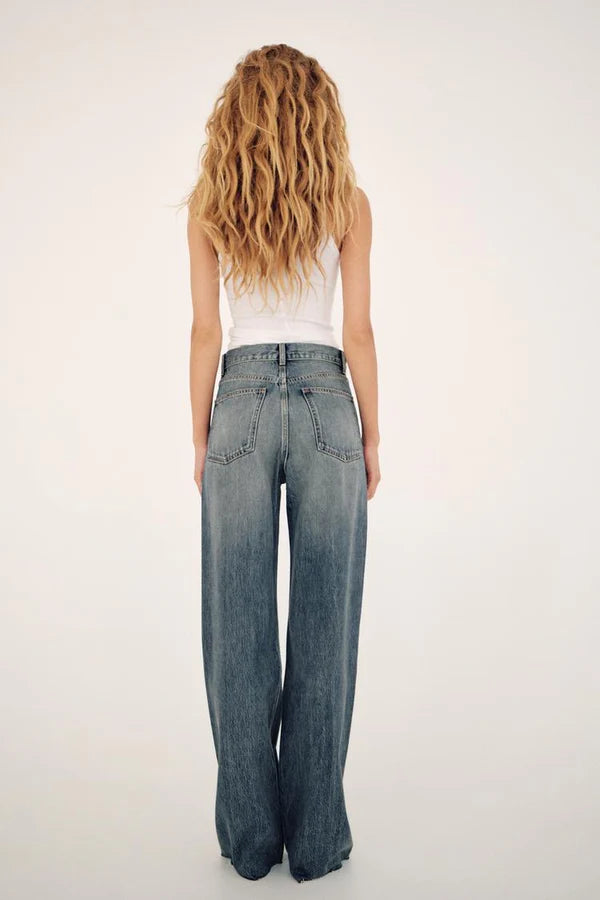 Wide High Ankle Jeans