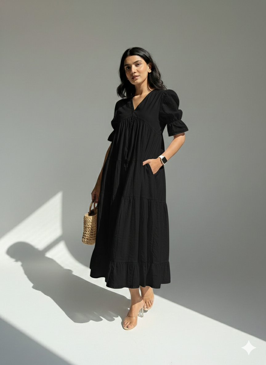 Blackberry Fairytale MIDI Dress