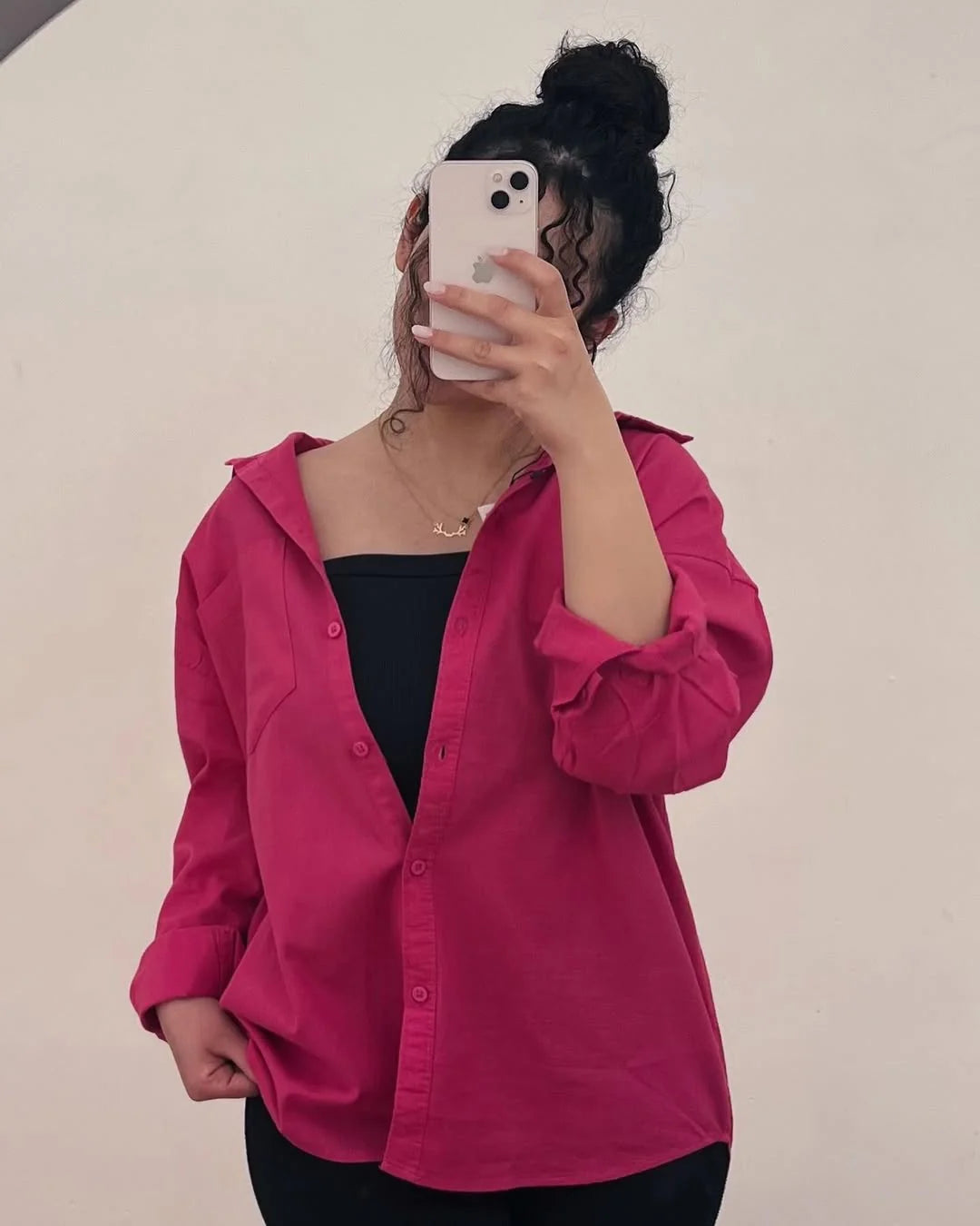 Pink Luxury Cotton Shirt
