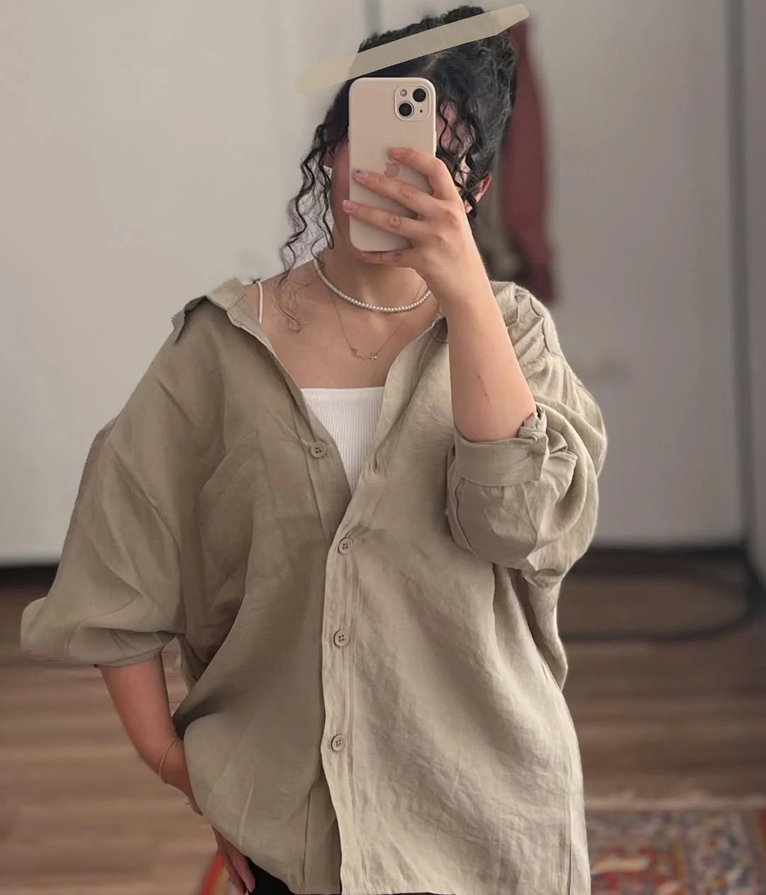 Cream Luxury Cotton Shirt