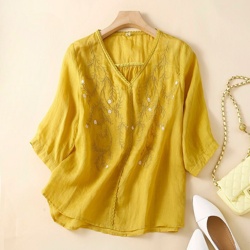 Women's Soft Embroidered Casual Tunic
