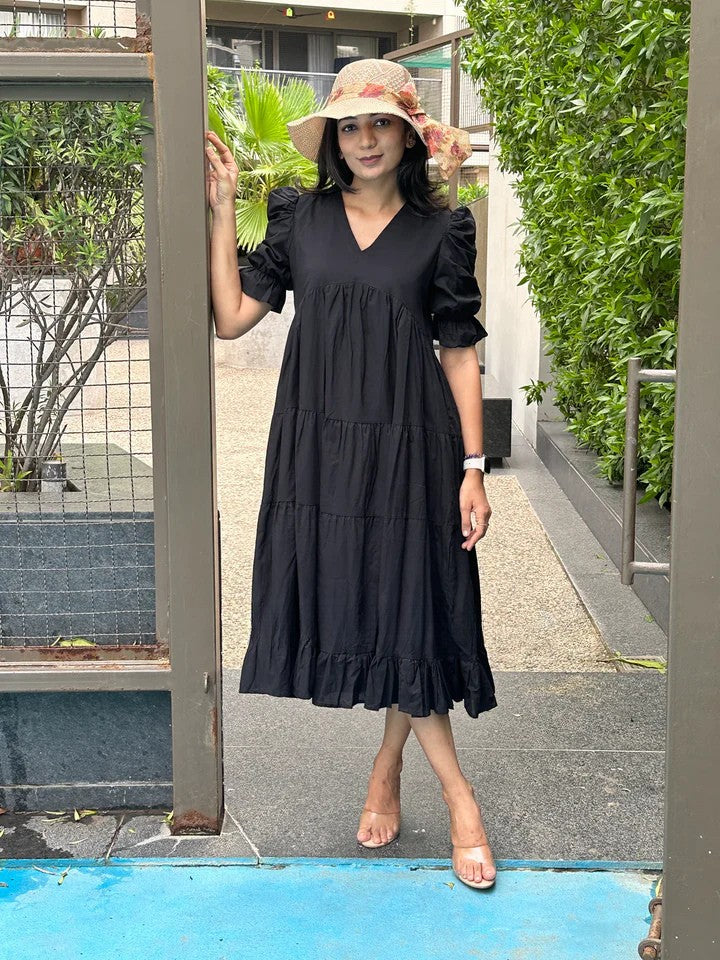 Blackberry Fairytale MIDI Dress