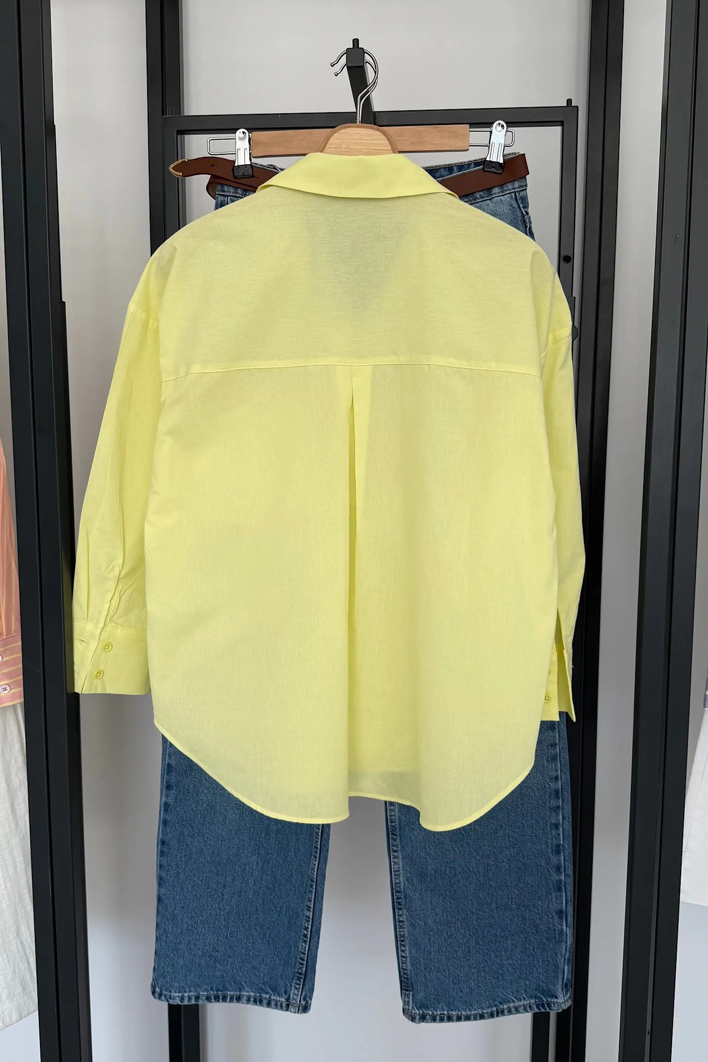 Must Have Bamboo Poplin Shirt Yellow